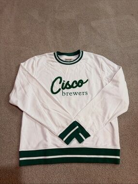 White & Green Cisco Brewers Nantucket Crewneck Sweatshirt